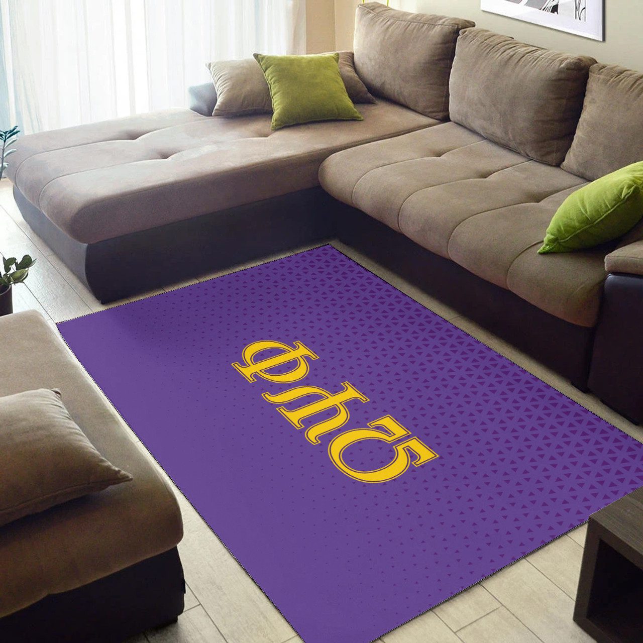 Omega Psi Phi Area Rug Classic Greek Letters Offical
