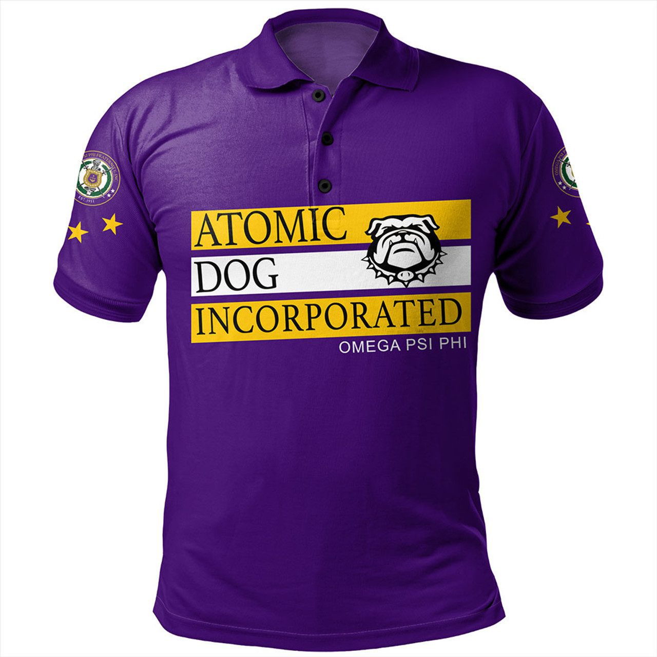 Omega Psi Phi Polo Shirt Atomic Dog