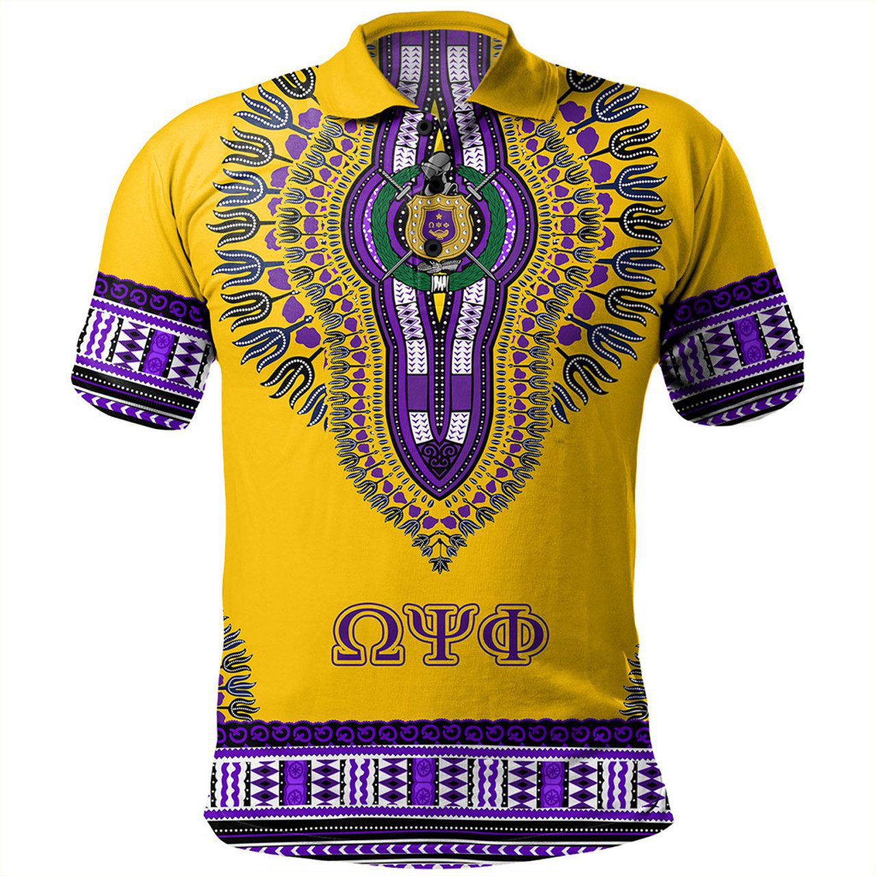 Omega Psi Phi Polo Shirt Dashiki Fraternity
