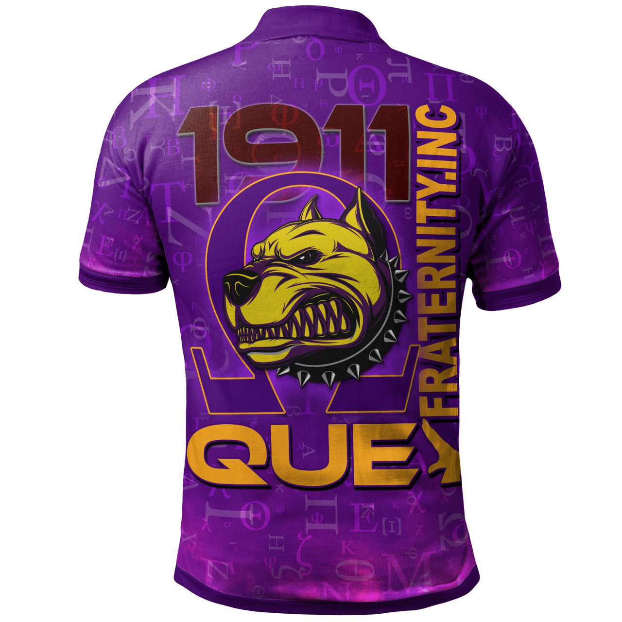 Omega Psi Phi Polo Shirt – Custom Fraternity Bulldogs QUE Hand Polo Shirt