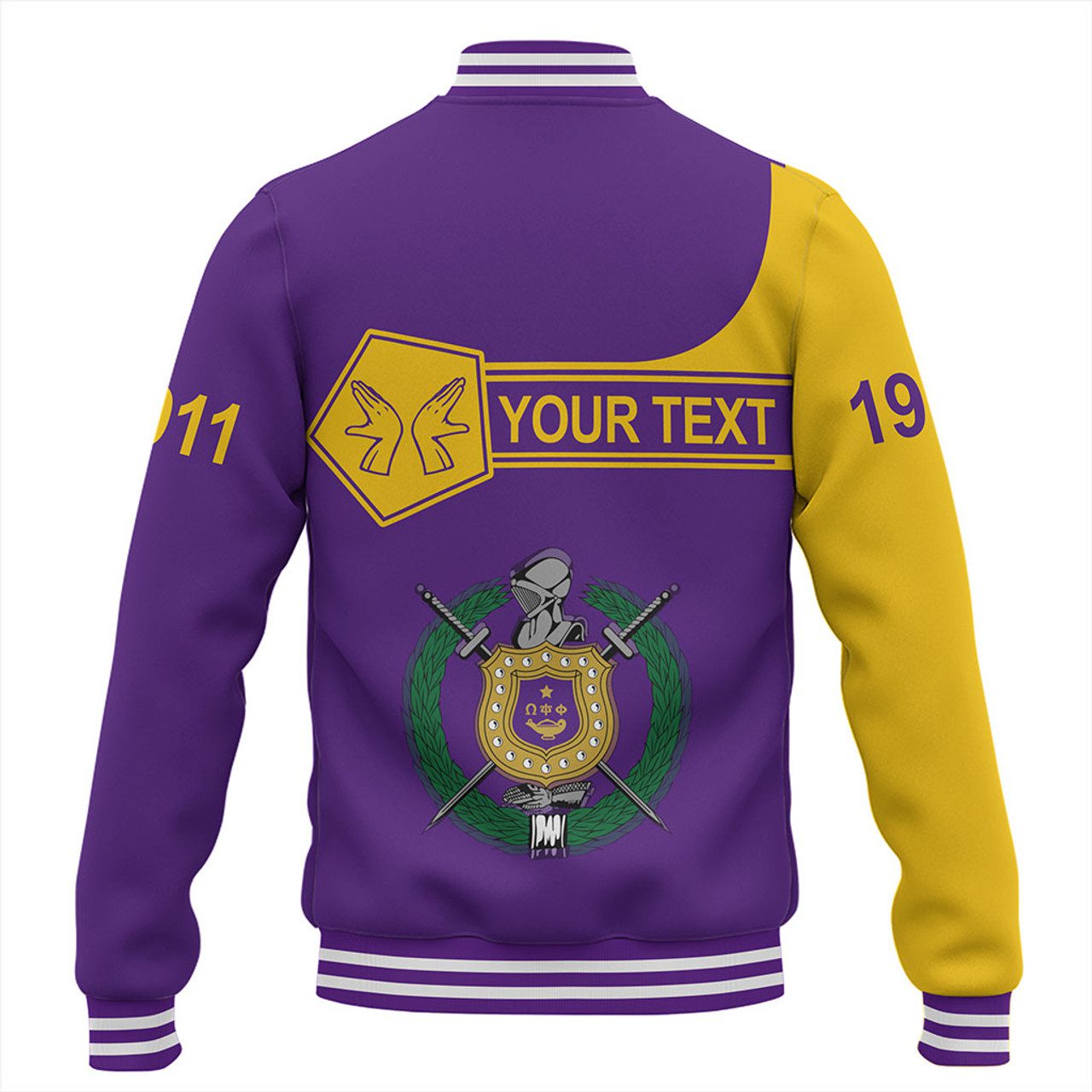 Omega Psi Phi Baseball Jacket Custom Simple Style