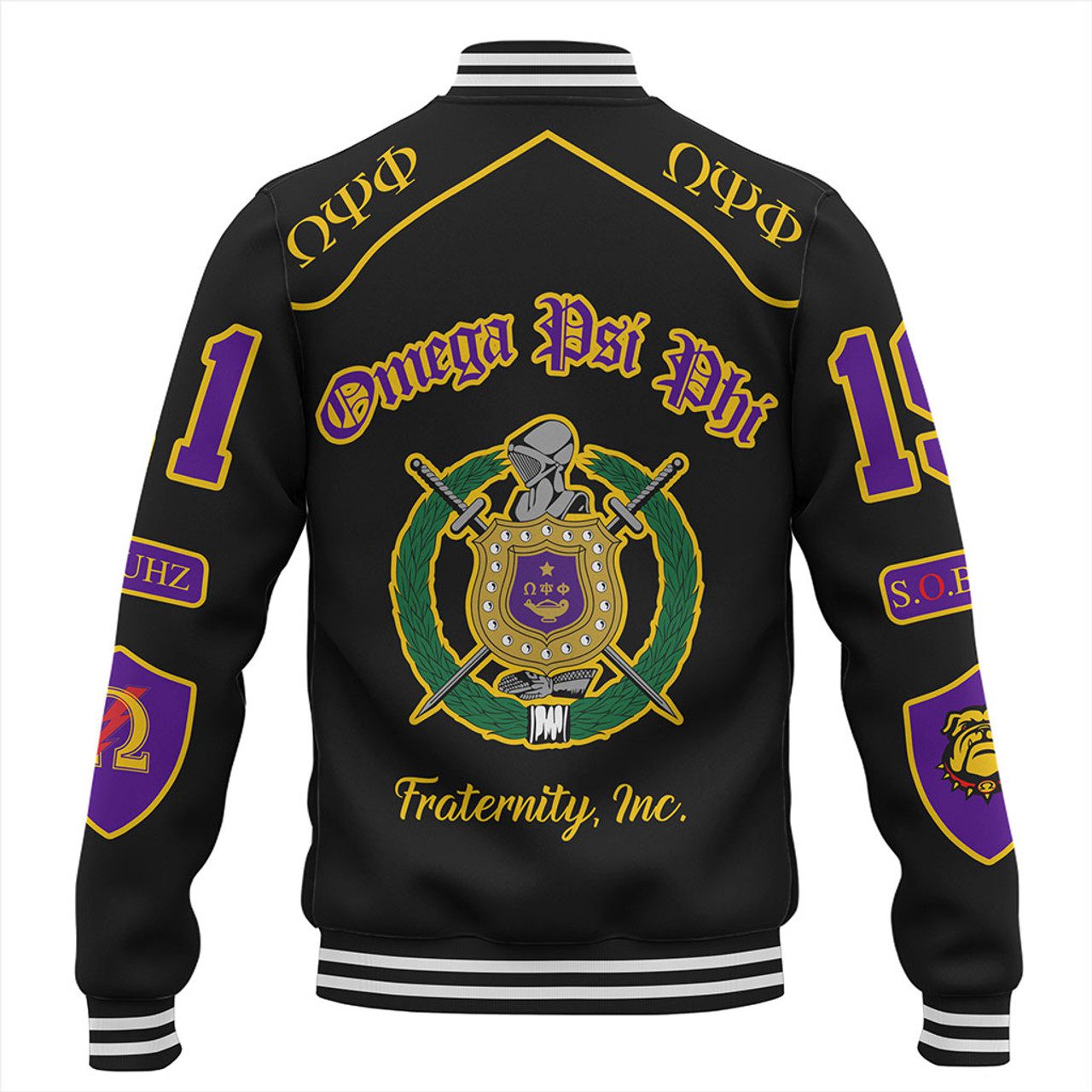 Omega Psi Phi Baseball Jacket Sobat Fraternity