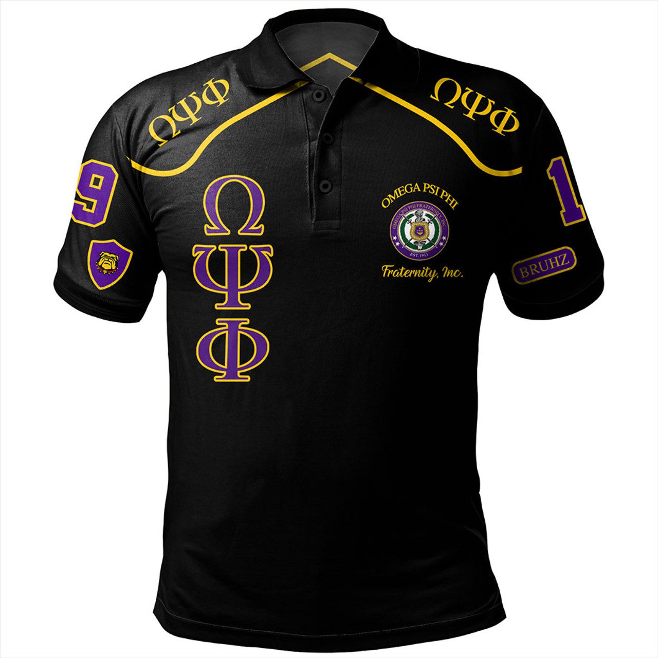 Omega Psi Phi Polo Shirt Sobat Fraternity