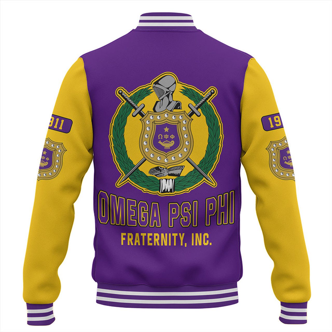 Omega Psi Phi Baseball Jacket Varsity Style