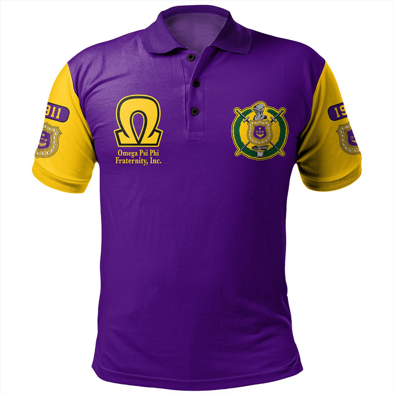 Omega Psi Phi Polo Shirt Varsity Style