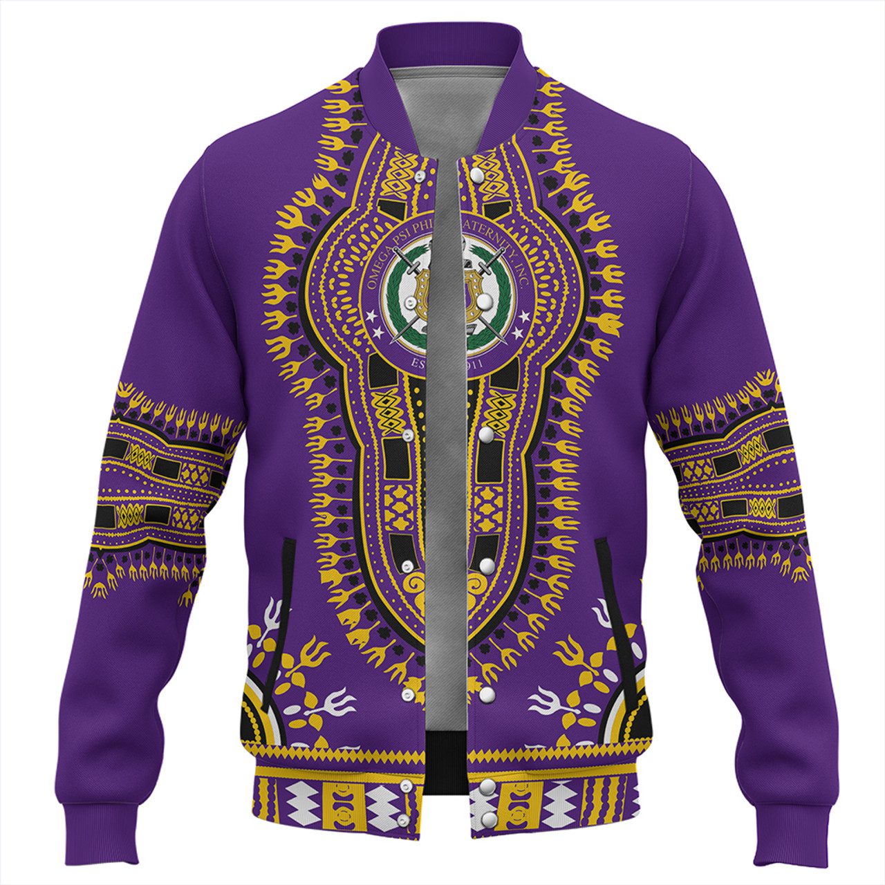 Omega Psi Phi Baseball Jacket Dashiki