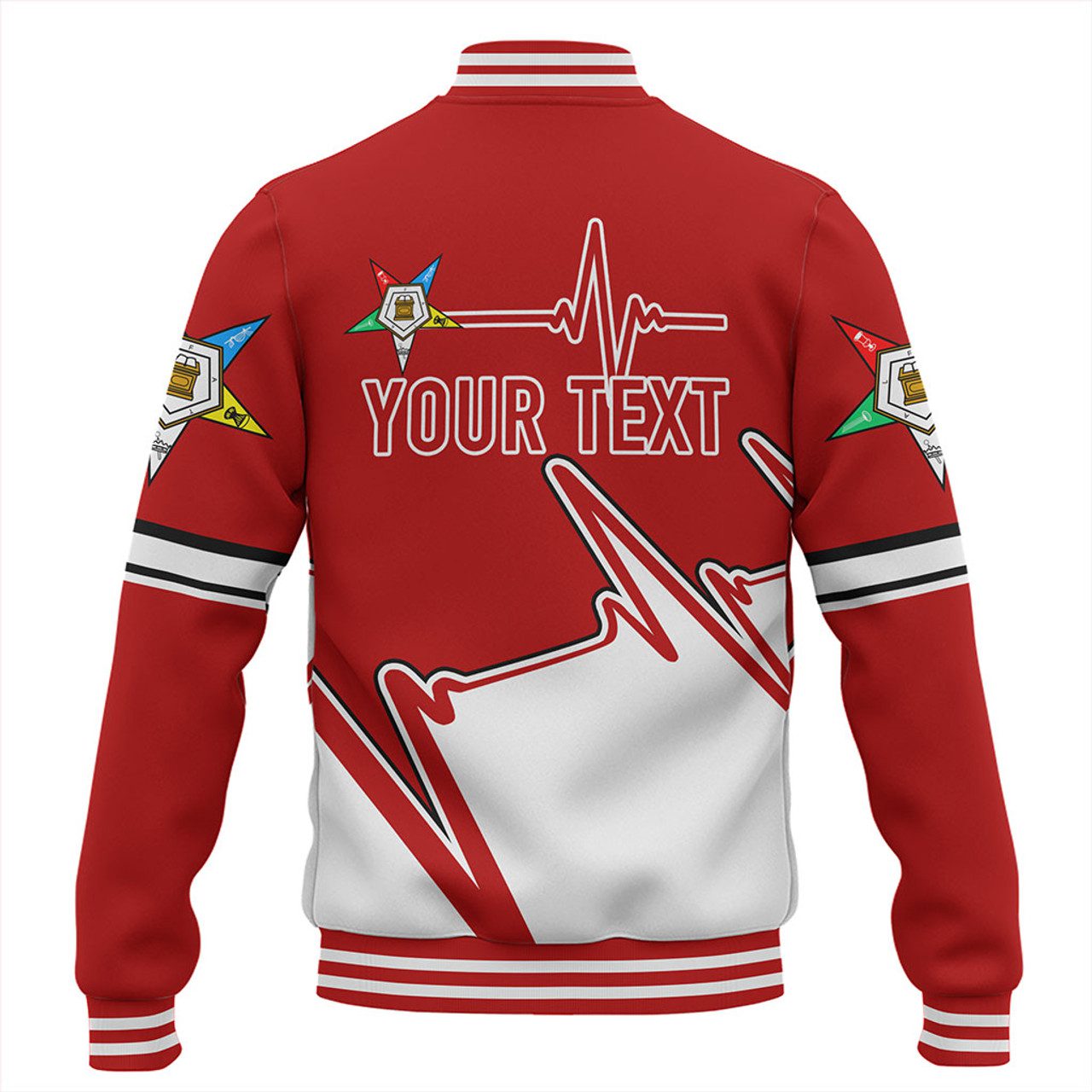 Order of the Eastern Star Baseball Jacket Custom Heartbeat