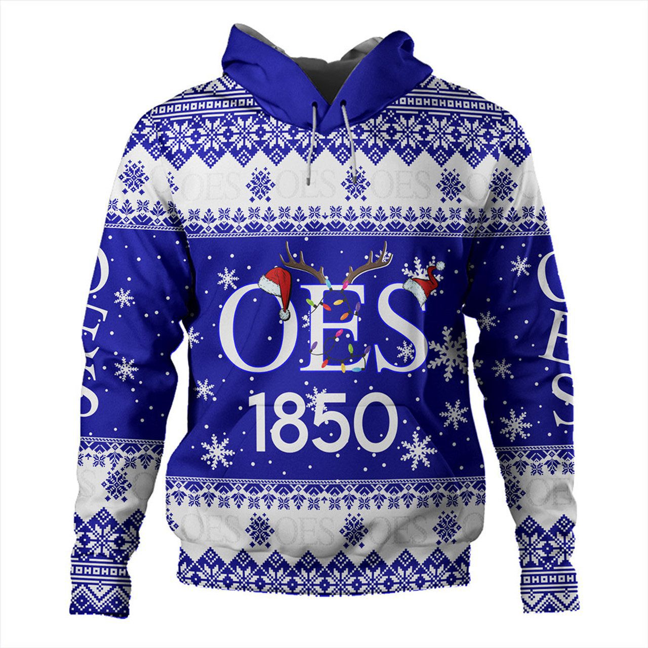 Order of the Eastern Star Hoodie Christmas Symbols Design