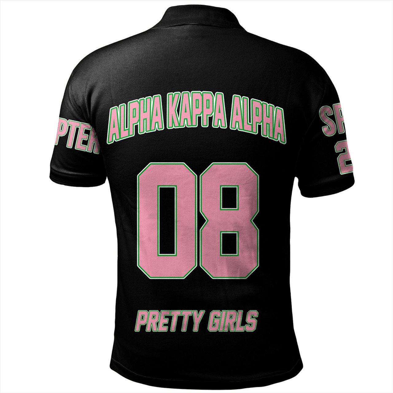 Alpha Kappa Alpha Polo Shirt Custom Letter Style