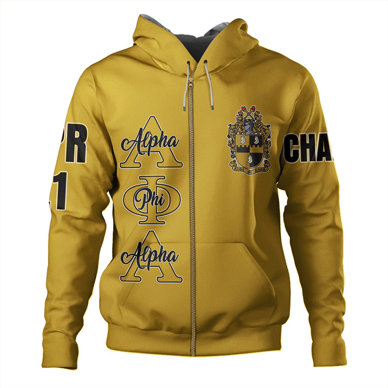 Alpha Phi Alpha Hoodie Custom Fraternity Gold