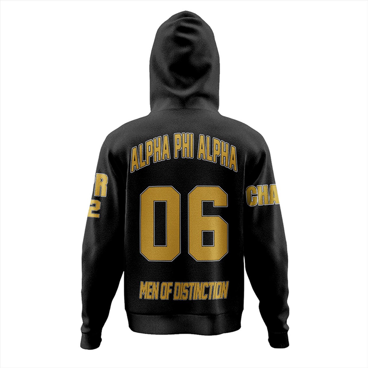 Alpha Phi Alpha Hoodie Custom Fraternity Black
