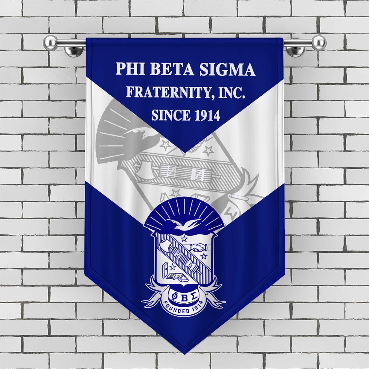 Phi Beta Sigma Gonfalon Crest Style