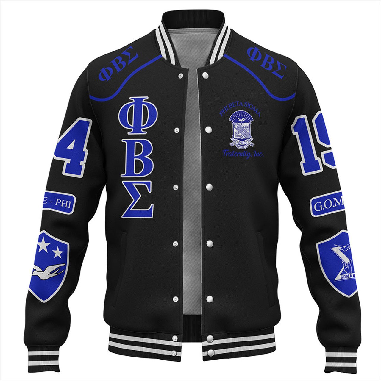 Phi Beta Sigma Baseball Jacket Gomab Fraternity