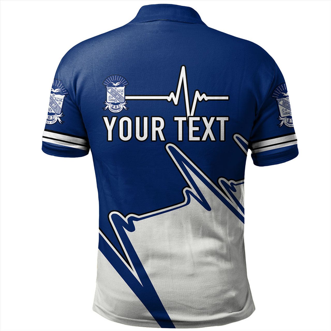 Phi Beta Sigma Polo Shirt Custom Heartbeat