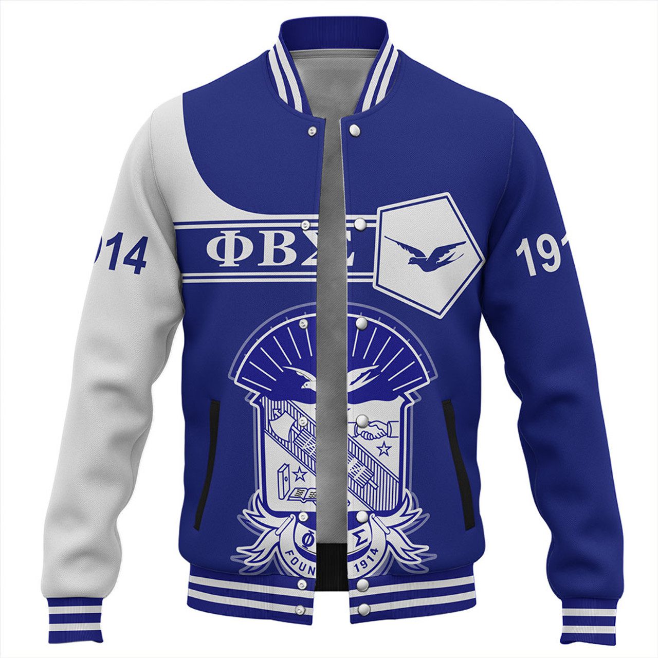 Phi Beta Sigma Baseball Jacket Custom Simple Style