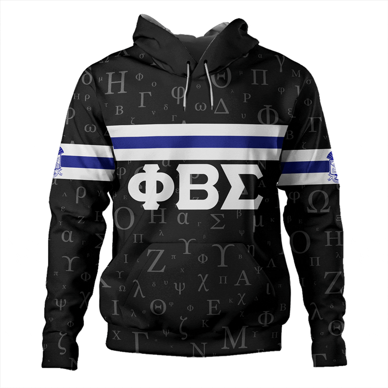 Phi Beta Sigma Hoodie Alphabet Style