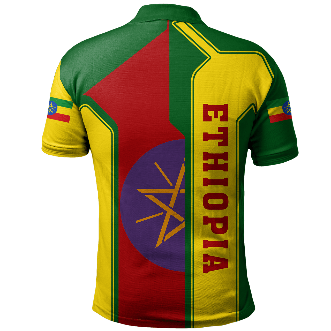 Ethiopia Polo Shirt Rising Style