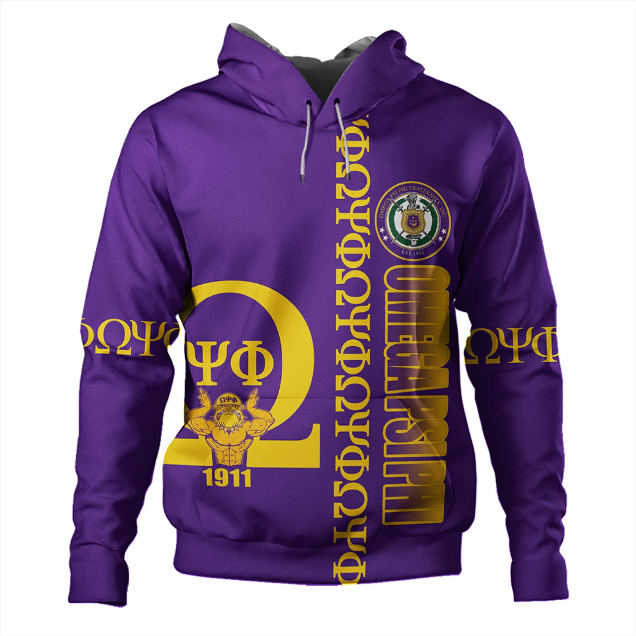 Omega Psi Phi Hoodie Purple OPP Style