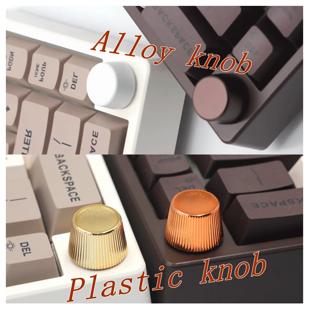 Round Metal Knobs For Feker IK65 JJK21 C65 Mechanical Keyboard Keydous Blue Red Black Color Keyboards Accessories Knob NTD