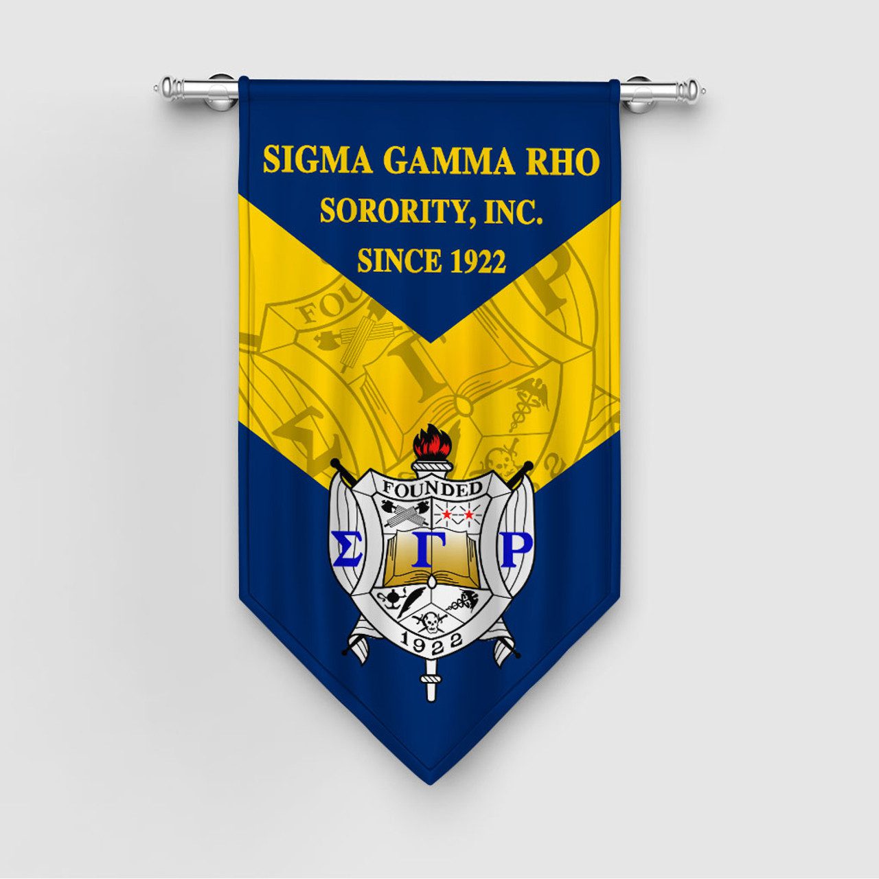 Sigma Gamma Rho Gonfalon Crest Style
