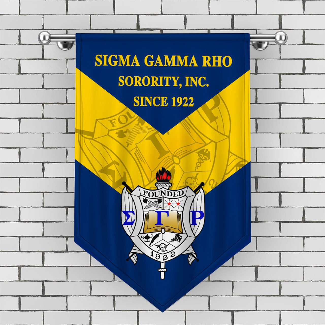 Sigma Gamma Rho Gonfalon Crest Style