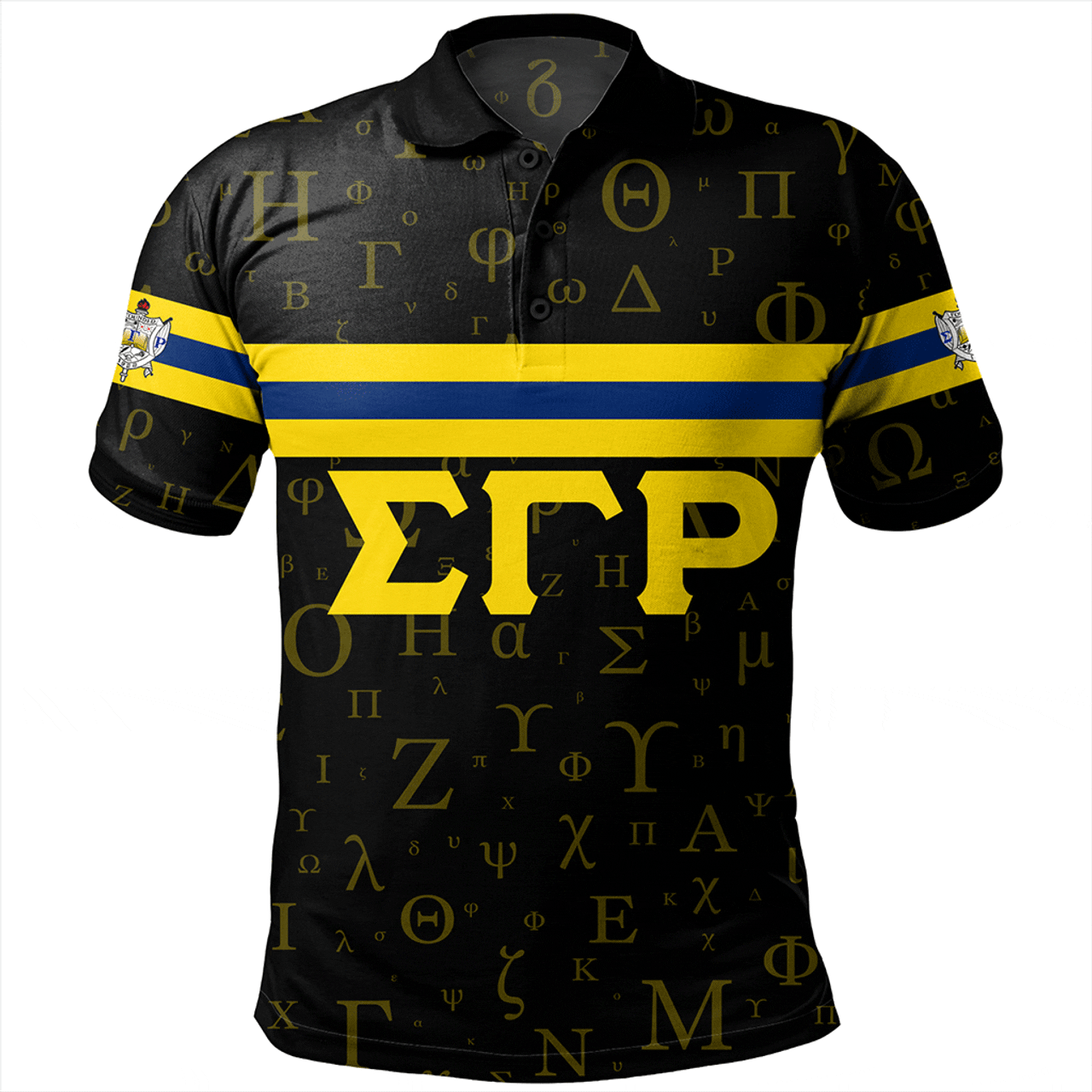 Sigma Gamma Rho Polo Shirt Alphabet Style