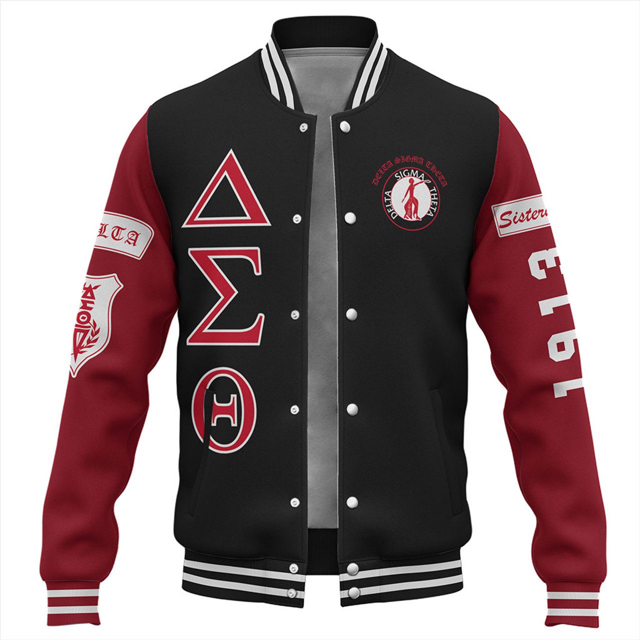 Delta Sigma Theta Baseball Jacket Sisterhood Sorority