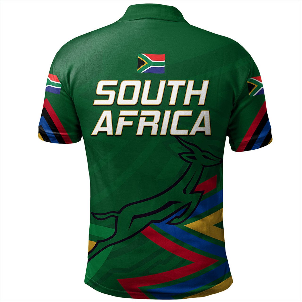 South Africa Polo Shirt Flag Style