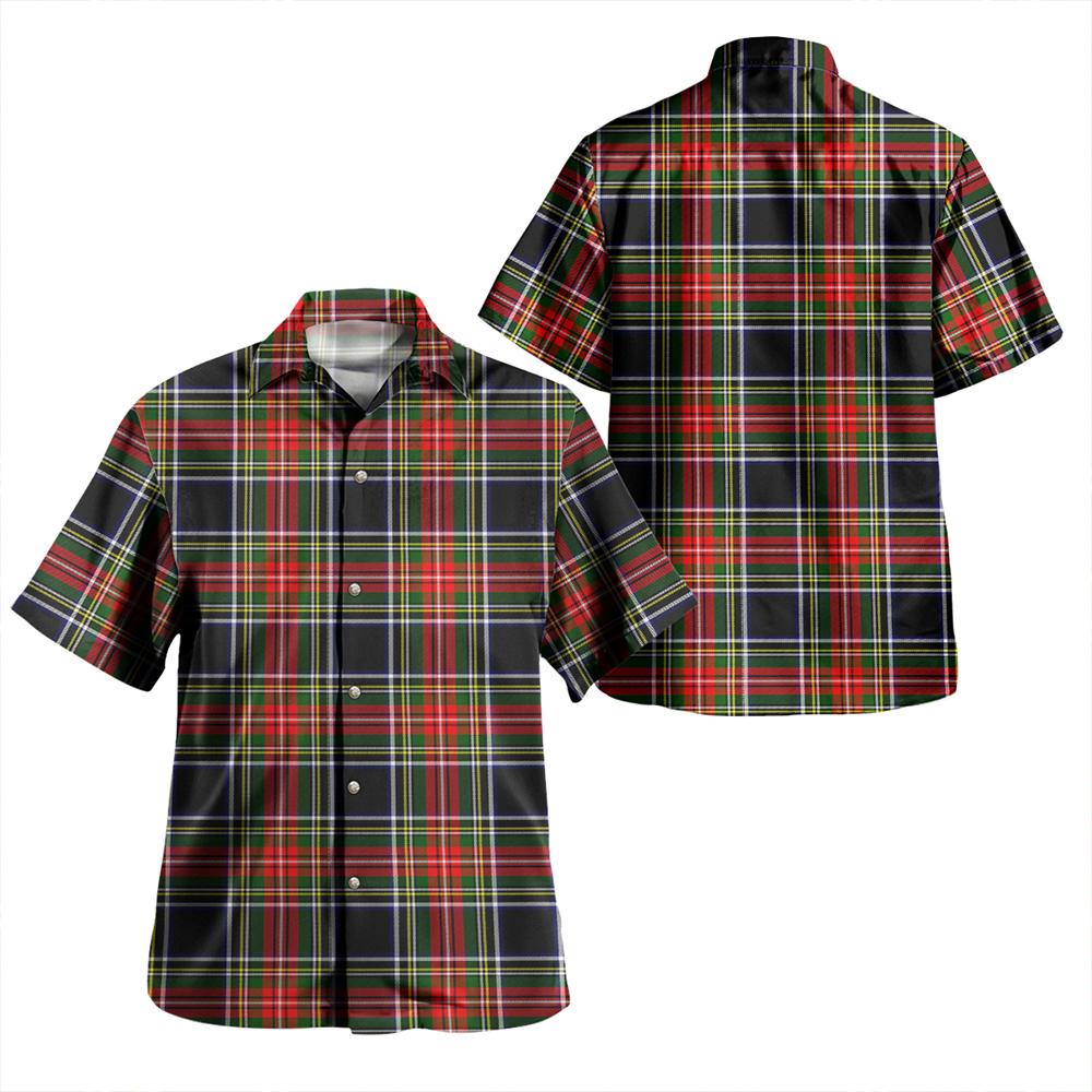 Stewart Black Tartan Classic Aloha Shirt