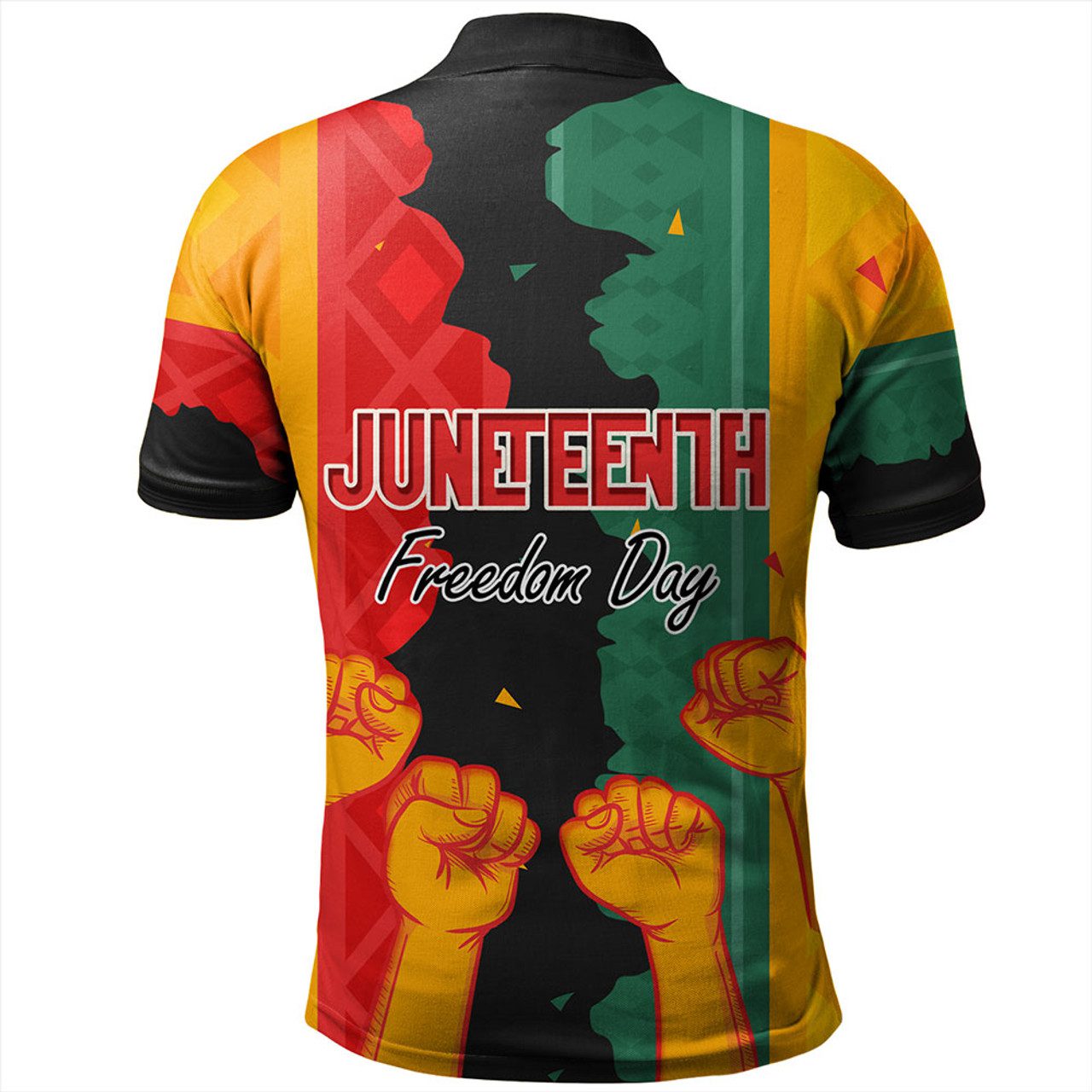 Juneteenth Polo Shirt – Freedom Day Powers Hand