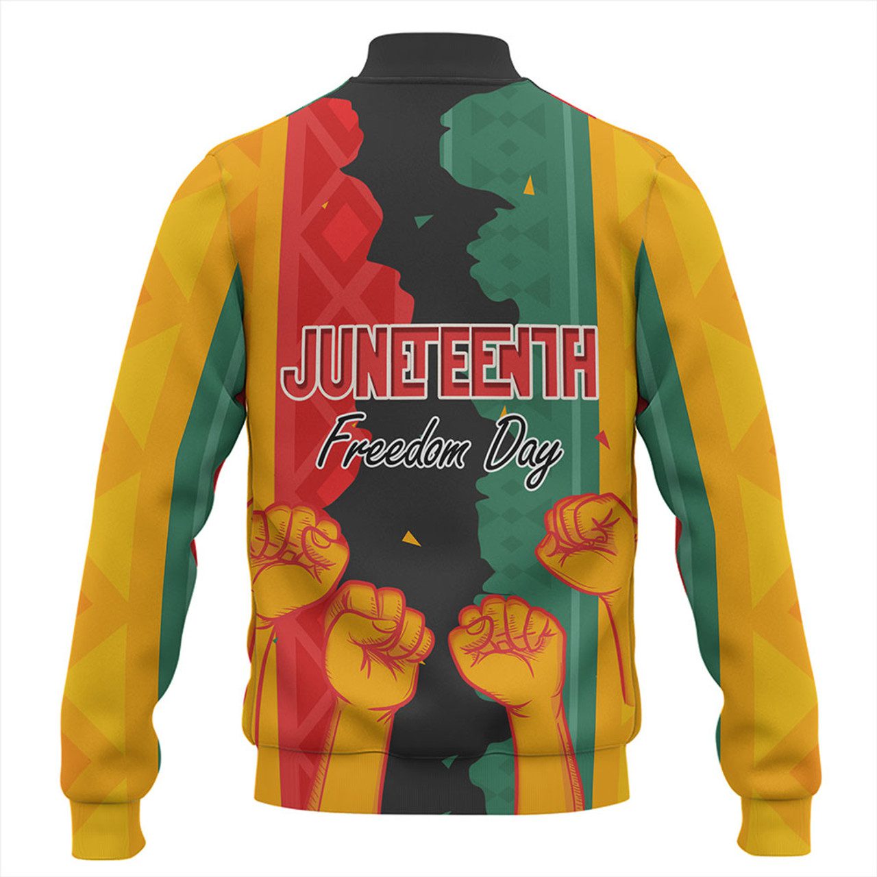 Juneteenth Baseball Jackets – Freedom Day Powers Hand