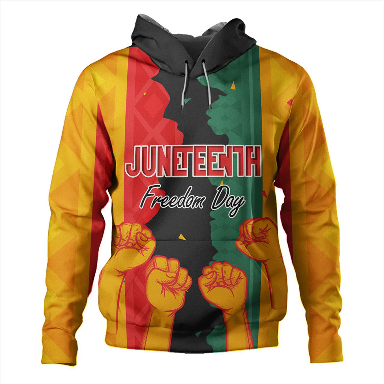 Juneteenth Hoodie – Freedom Day Powers Hand