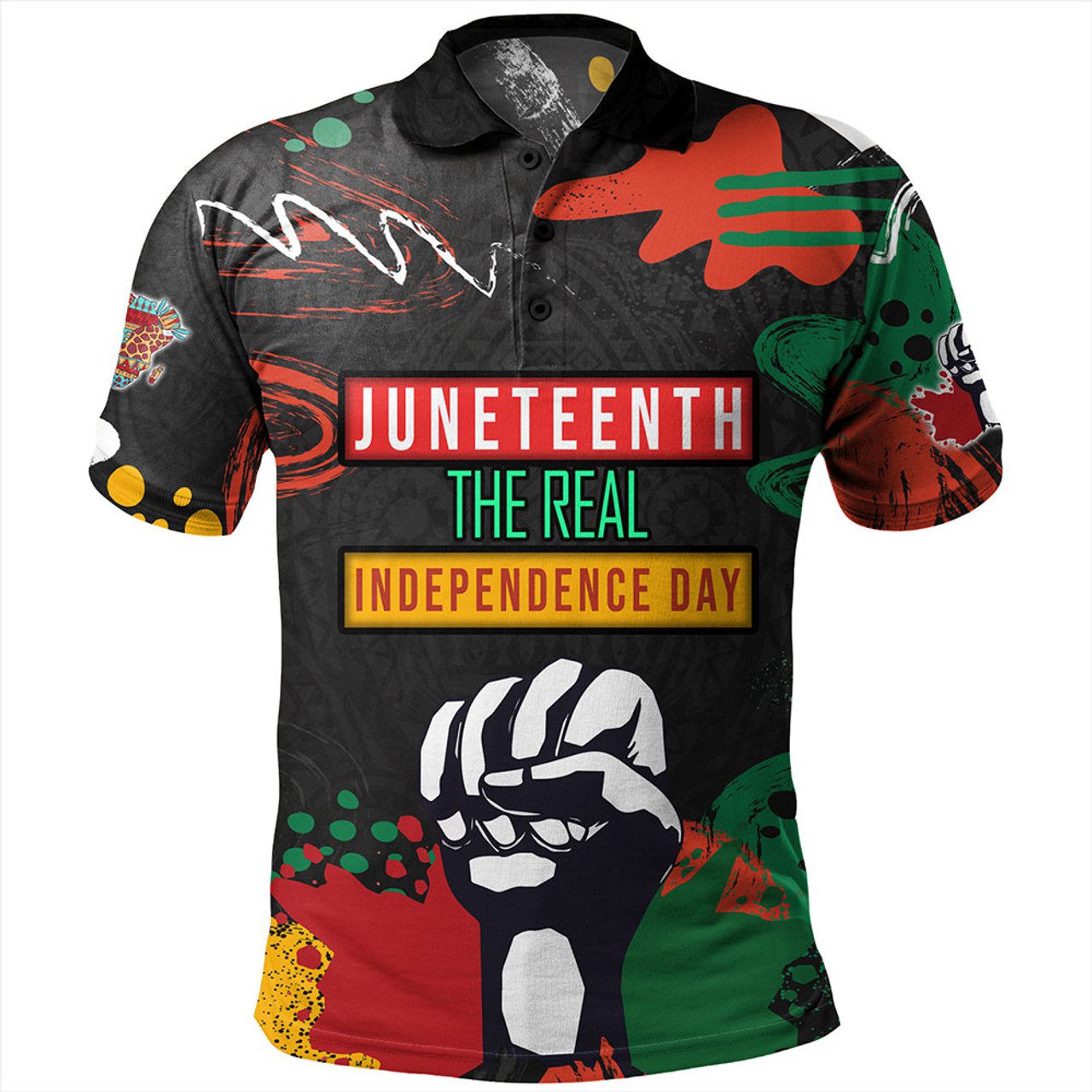 Juneteenth The Real Independence Day Polo Shirt