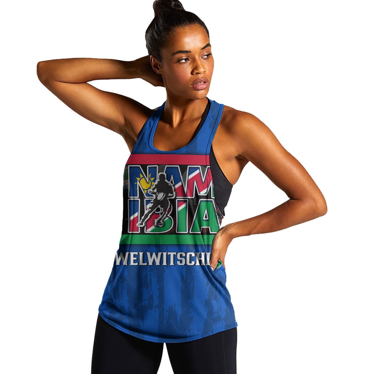 Namibia Custom Personalised Women Tank Welwitschias Rugby Ball 100th Anniversary Rugby