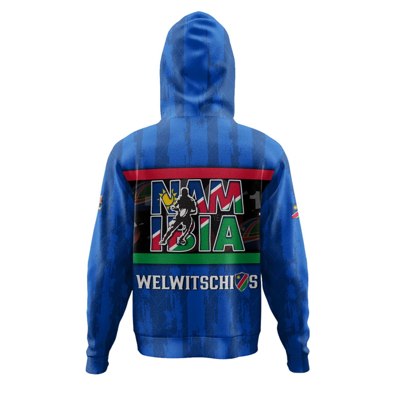 Namibia Custom Personalised Hoodie Welwitschias Rugby Ball 100th Anniversary Rugby