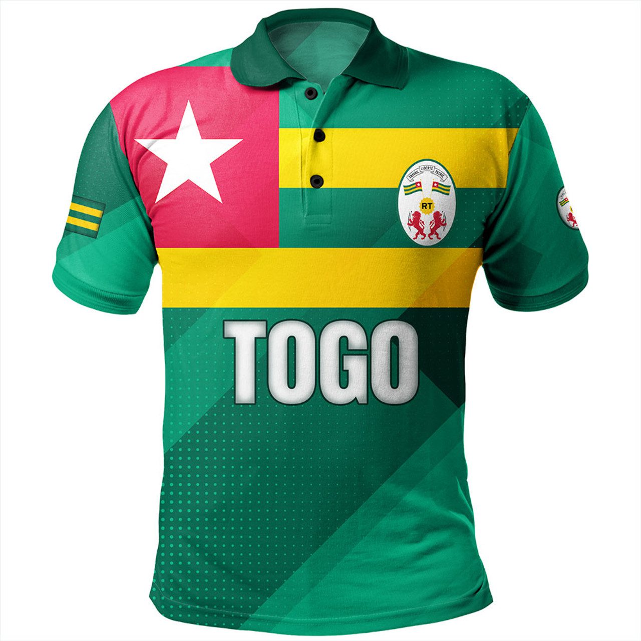 Togo Polo Shirt – Flag Color With Seal