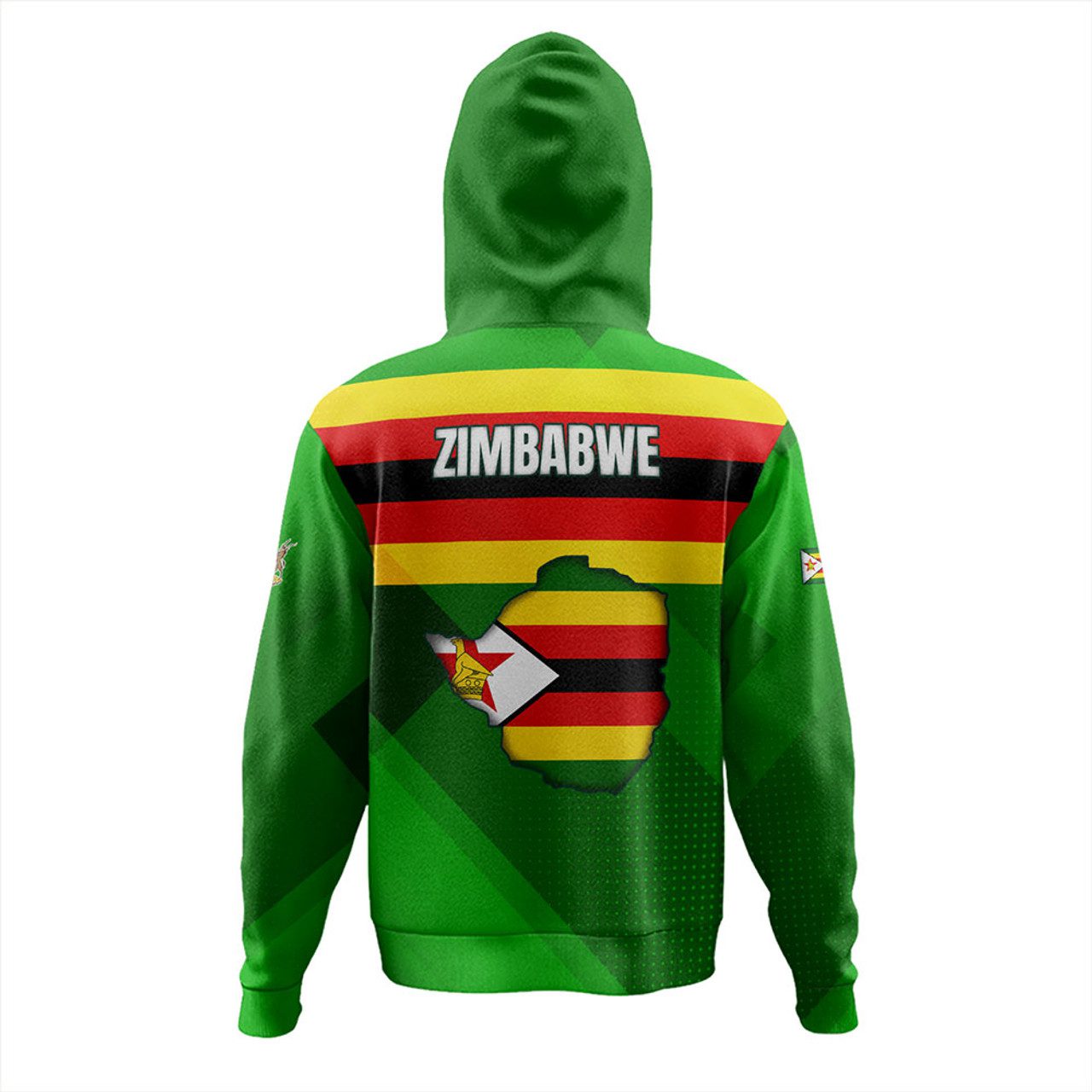 Zimbabwe Hoodie – Flag Color With Seal