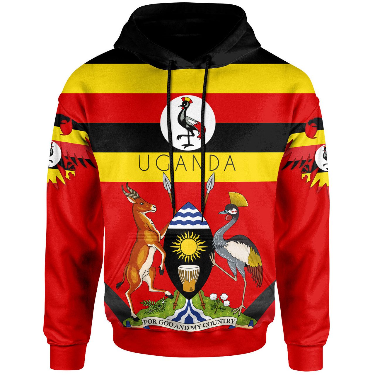 Uganda Hoodie – Africa Uganda Pride Hoodie