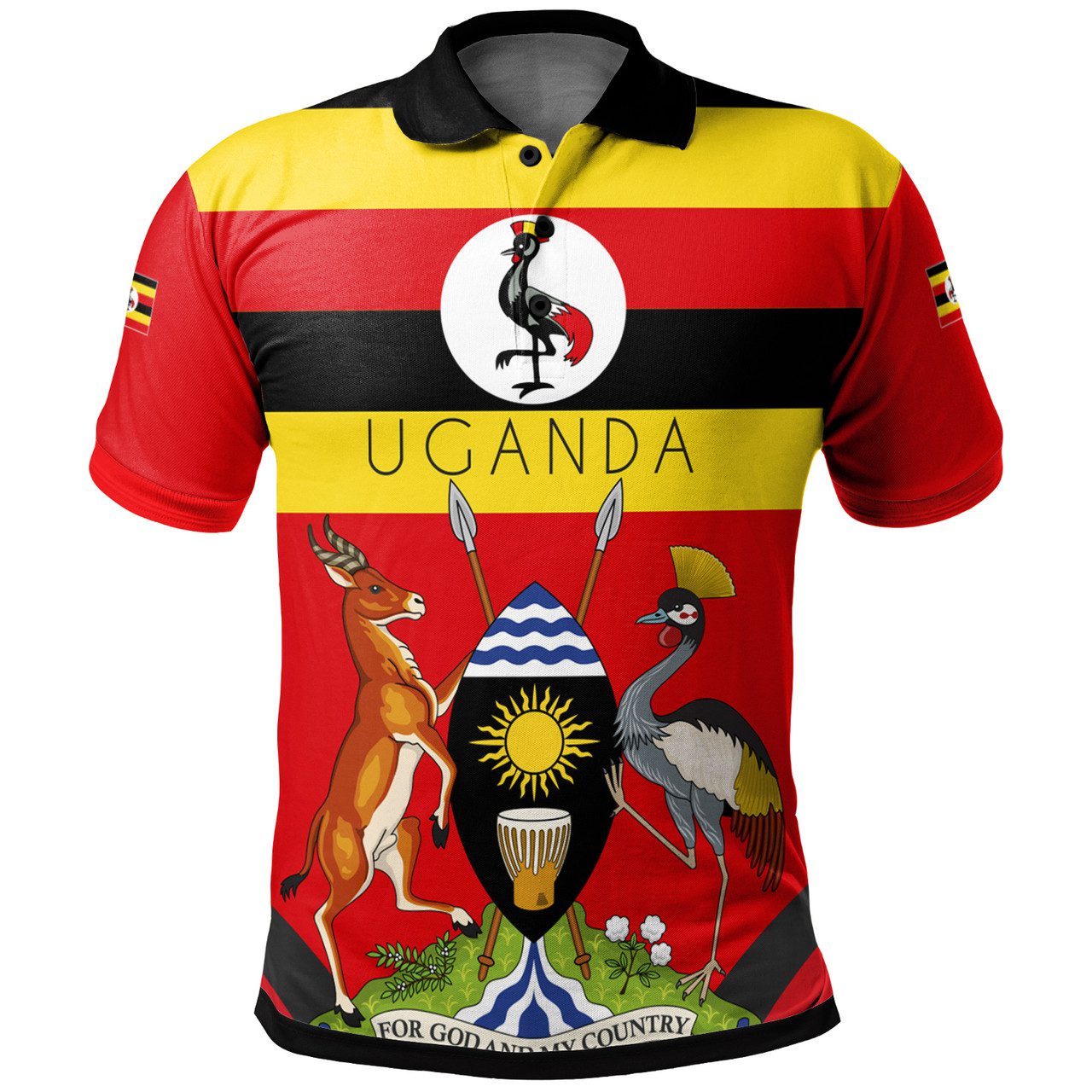 Uganda Polo Shirt – Africa Uganda Pride Polo Shirt