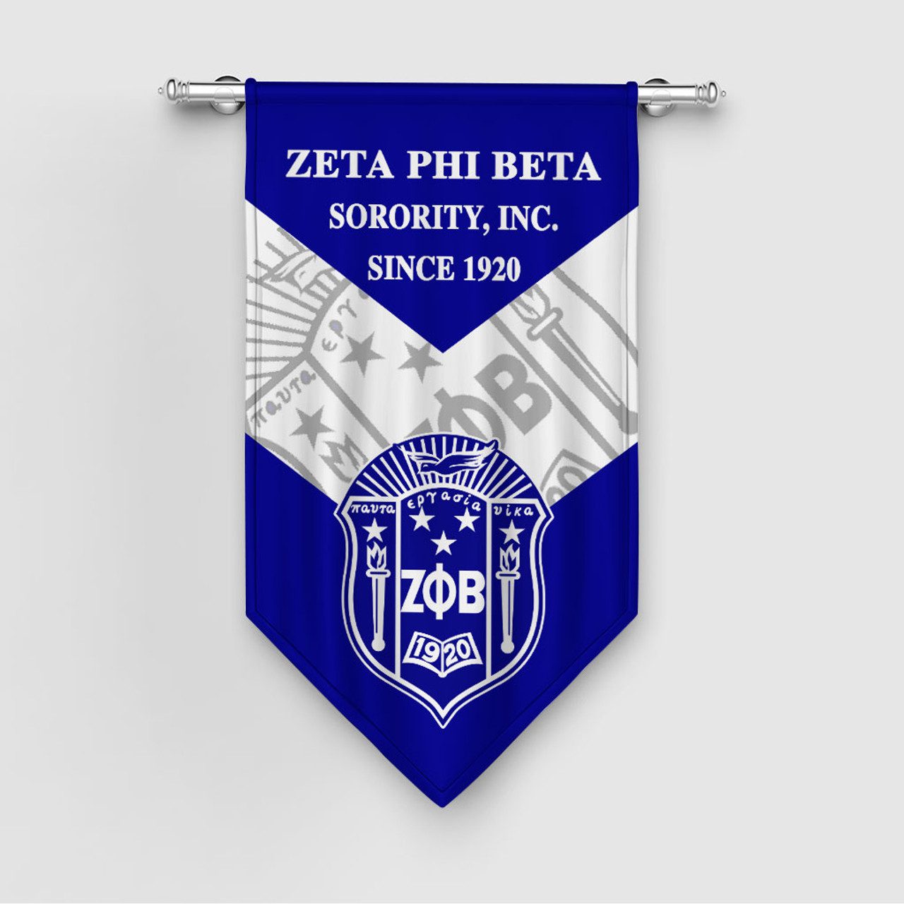 Zeta Phi Beta Gonfalon Crest Style