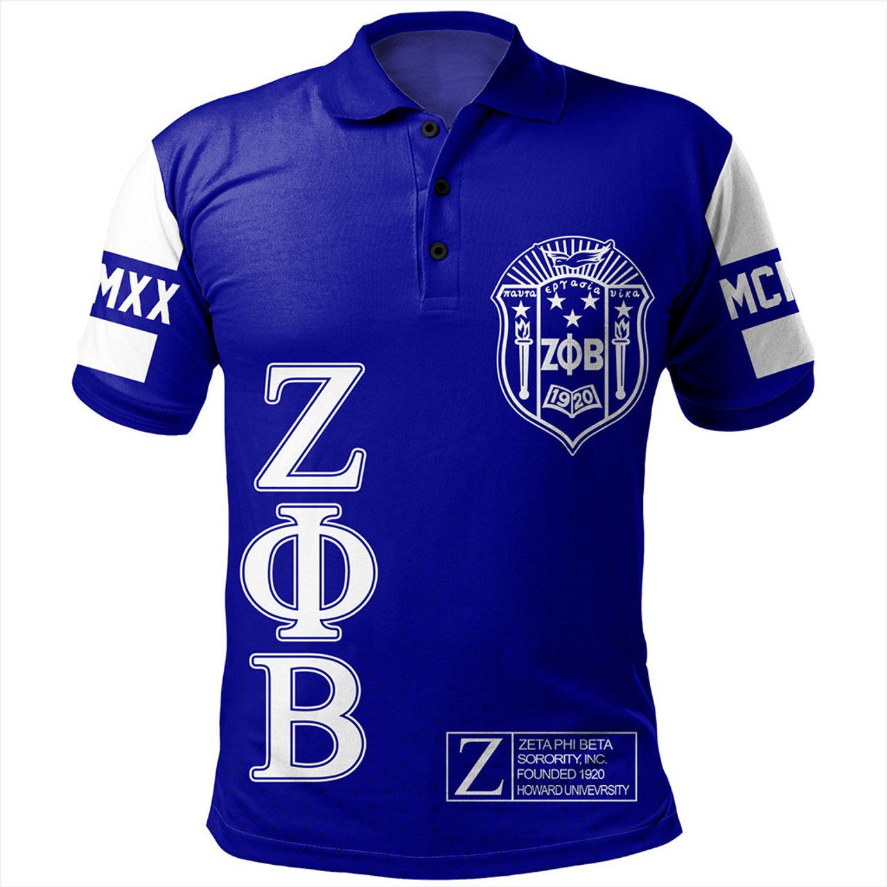 Zeta Phi Beta Polo Shirt MCM Style