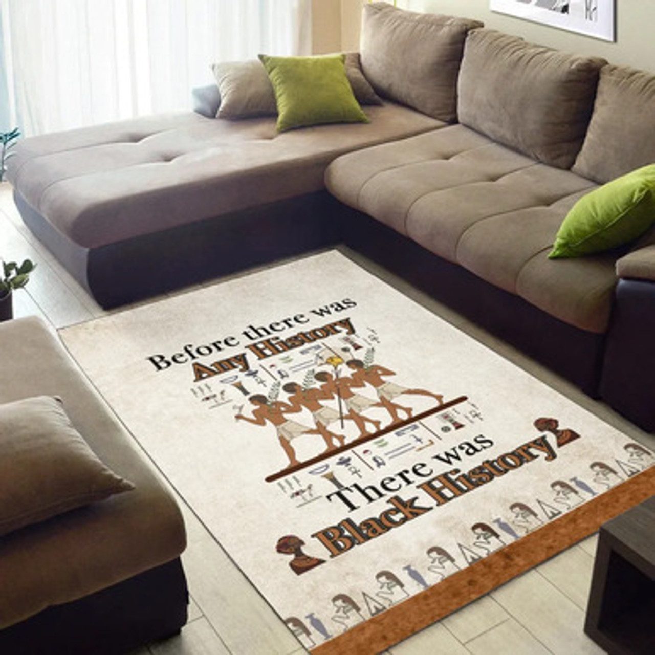 African Area Rug – African Patterns There Was Black History Area Rug