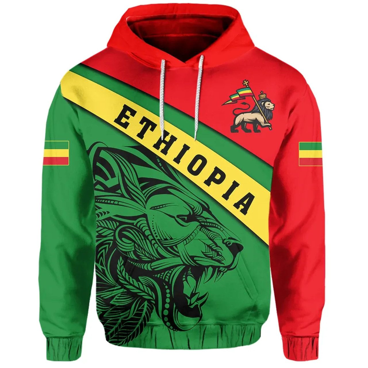 Ethiopia Hoodie – Africa Lion Hoodie