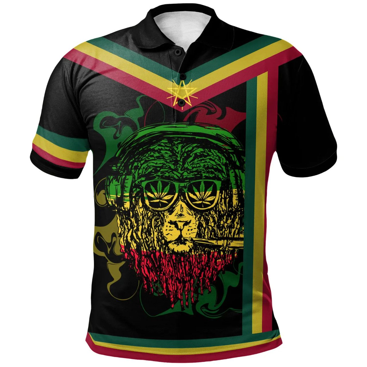 Ethiopia Polo Shirt – Africa Coat of Arm Flag Polo Shirt