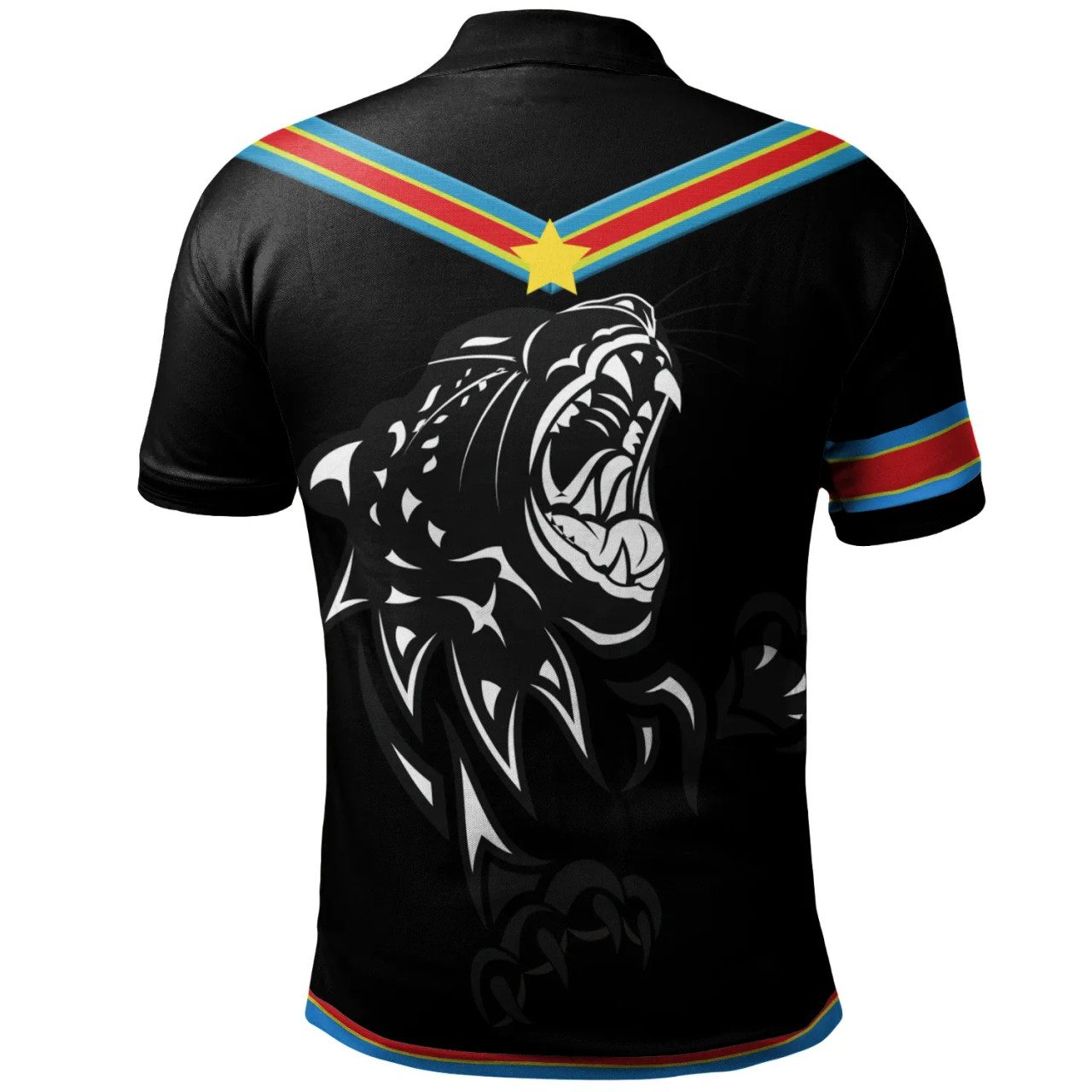 Democratic Republic of the Congo Polo Shirt – Africa Flag Color Polo Shirt