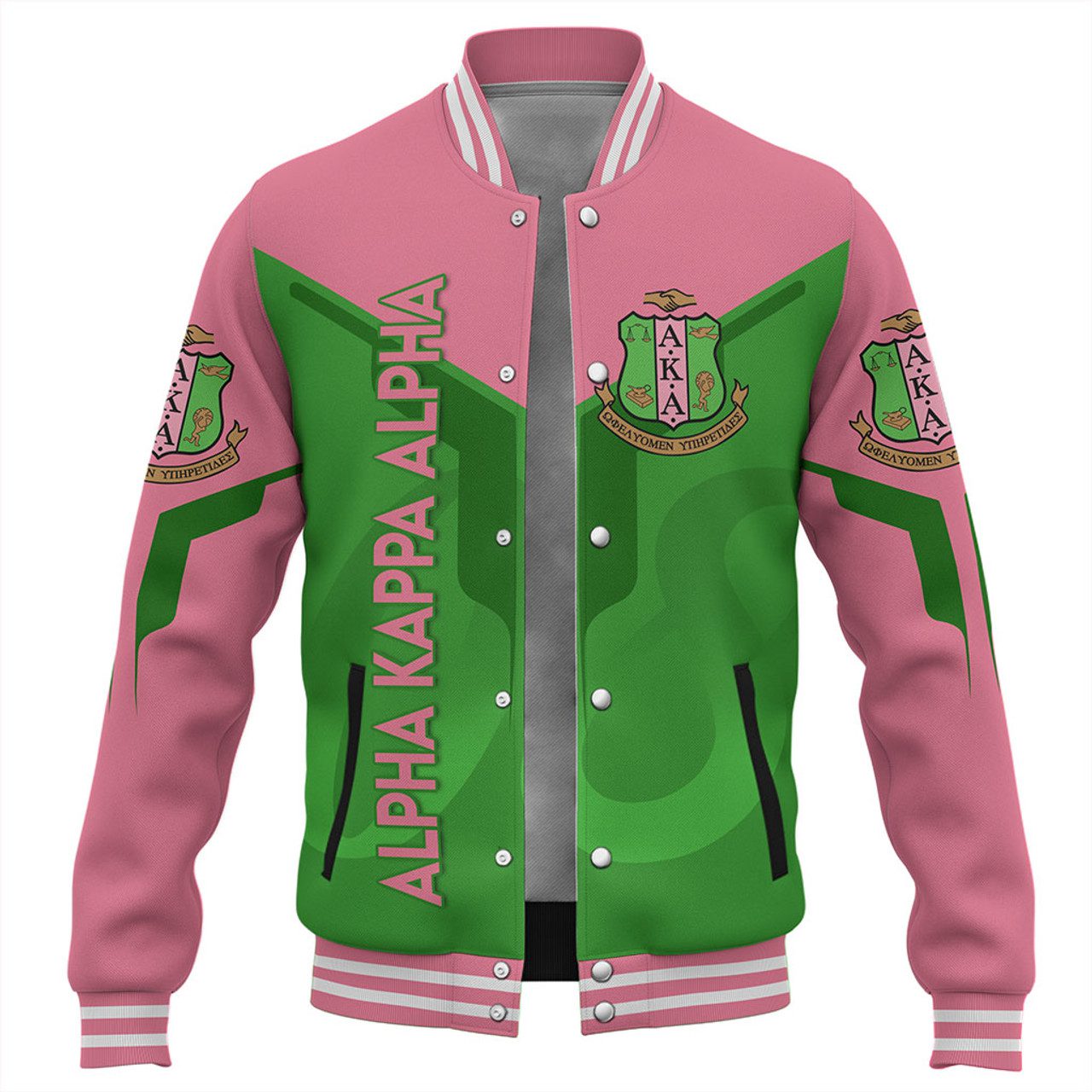 Alpha Kappa Alpha Baseball Jacket Dringking Style