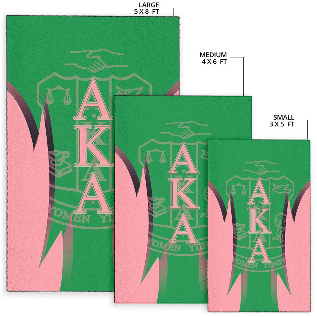 Alpha Kappa Alpha Area Rug – Sorority Limited Version Area Rug
