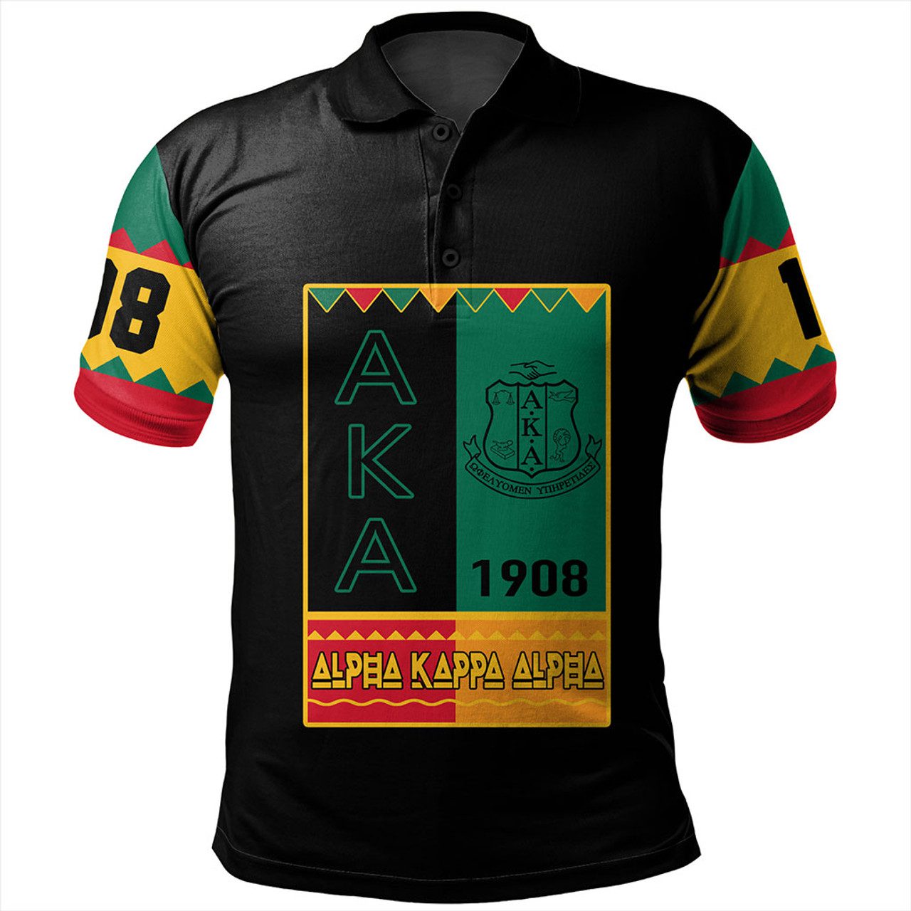 Alpha Kappa Alpha Polo Shirt Black History Month