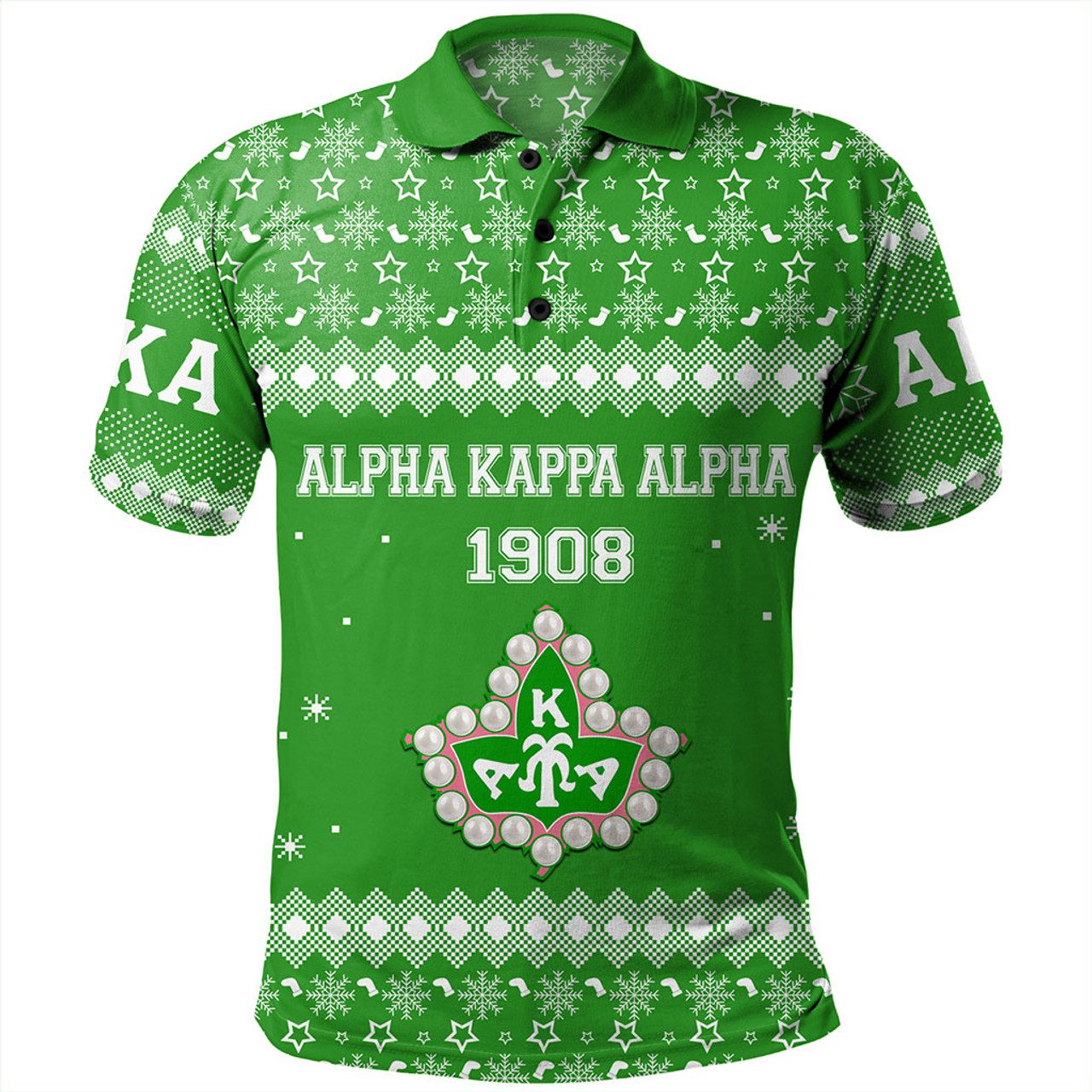 Alpha Kappa Alpha Polo Shirt Christmas Greek Life