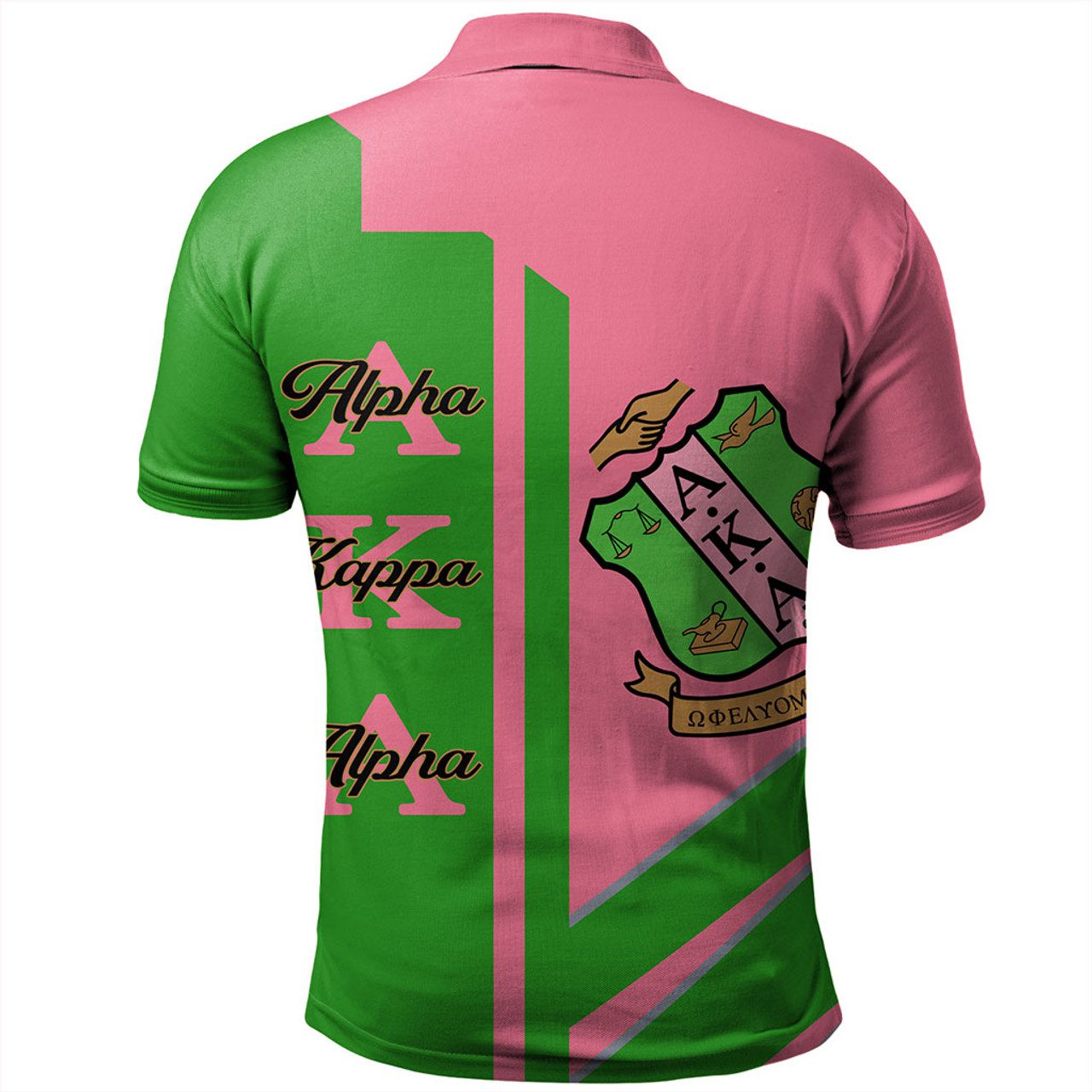 Alpha Kappa Alpha Polo Shirt Half Concept
